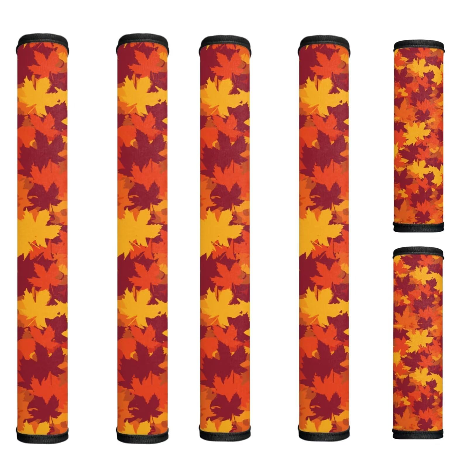 Fall Fridge Handle Covers Set of 6 Maple Leaf Refrigerator Door Handle Covers Decorative Appliance Handles for Fridge Microwave Stove Dishwasher Fall Decoration for Kitchen