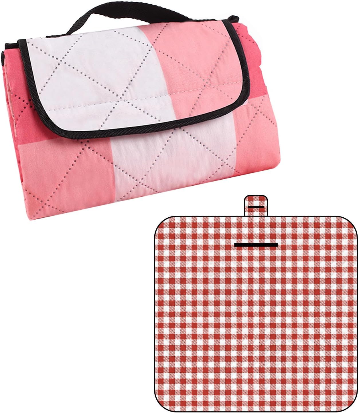 Plaid-Pattern Picnics Blanket Portable Beachs Blanket Folding Handy Mat for Beachs Outdoor Campings On Grass
