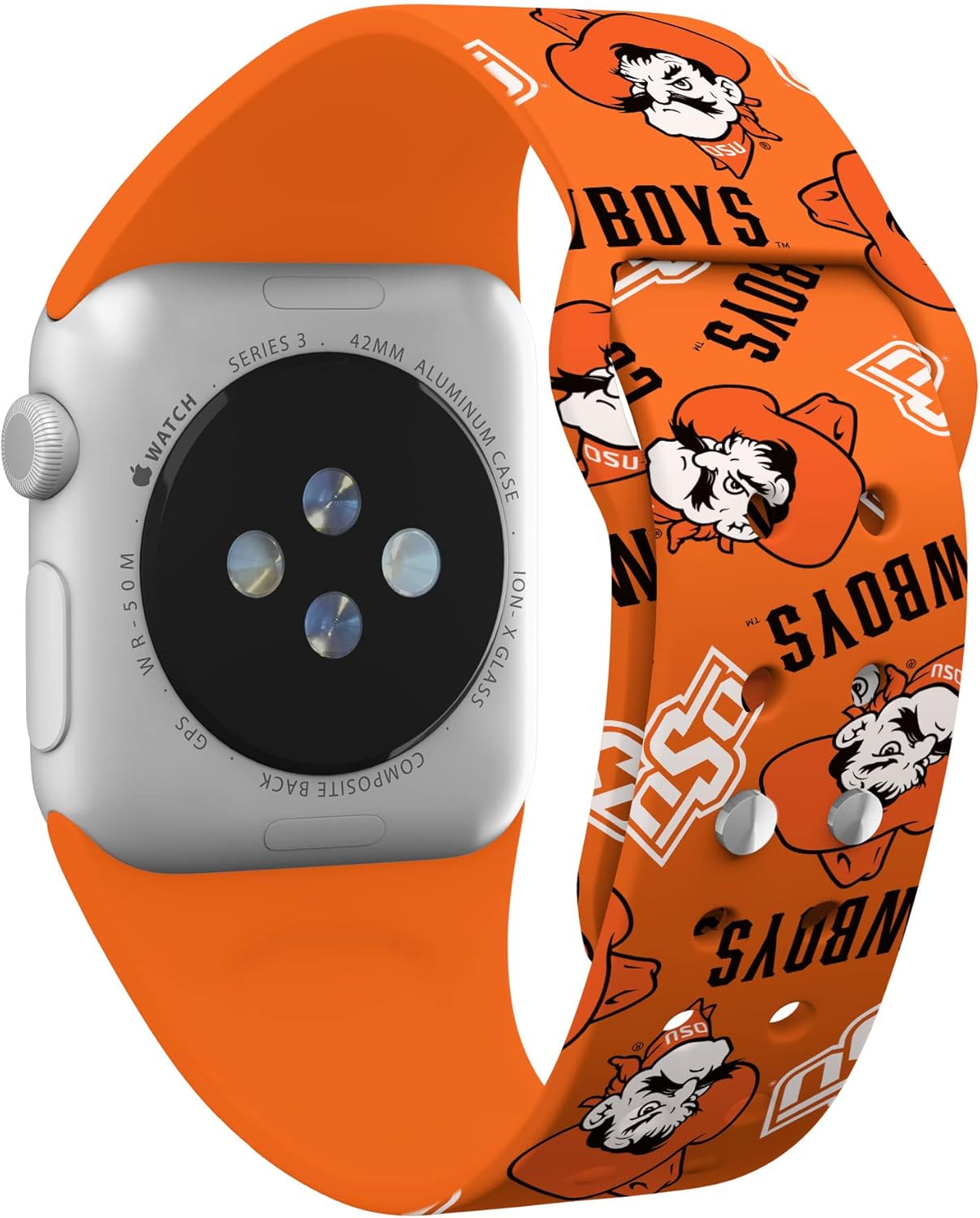 Affinity Bands Oklahoma State Cowboys HD NCAA Watch Band Compatible with Apple Watch - All Series
