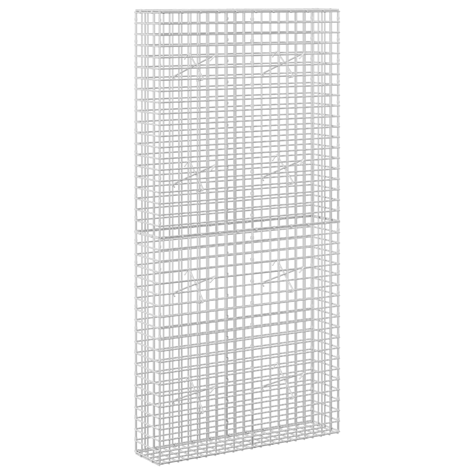 vidaXL Gabion with 5 mm Wire and 5x5 cm Mesh 100x20x200 cm
