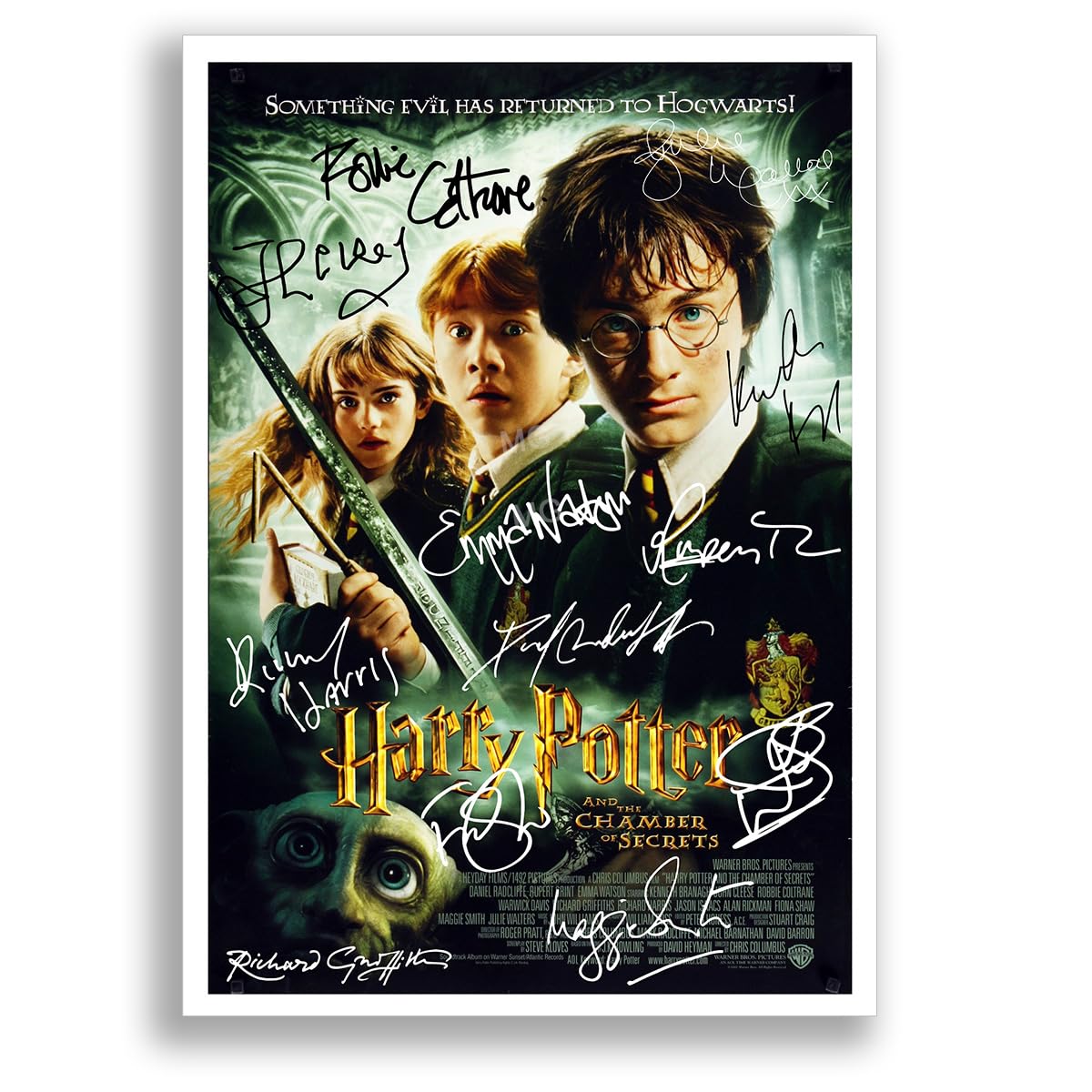 Mounted Gifts Trading Chamber Of Secrets A4 Poster Only Harry Potter All Movie Film Posters Cast Signed A4 Poster Photo Print Framed Autograph Gift Daniel Radcliffe, Rupert Grint, Emma Watson (Chamber Of Secrets A4 Poster Only)