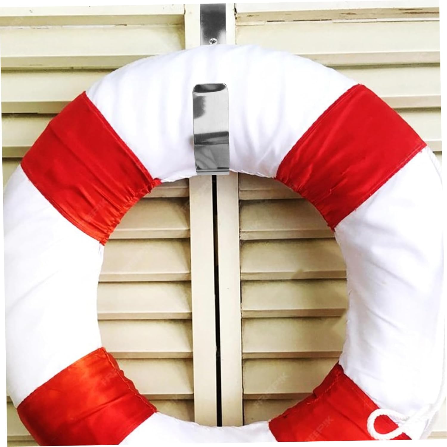 4pcs Stylish Boat Hooks Life Ring Hook for Boat Modern Design Heavy Duty Metal Floating Ring