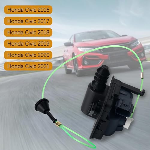 Miniatura 2 de Kit de montaje de actuador de tapa de puerta de combustible compatible con Honda Civic 2016 2017 2018 2019 2020 2021 Reemplazo # 74700-TBA-A02,