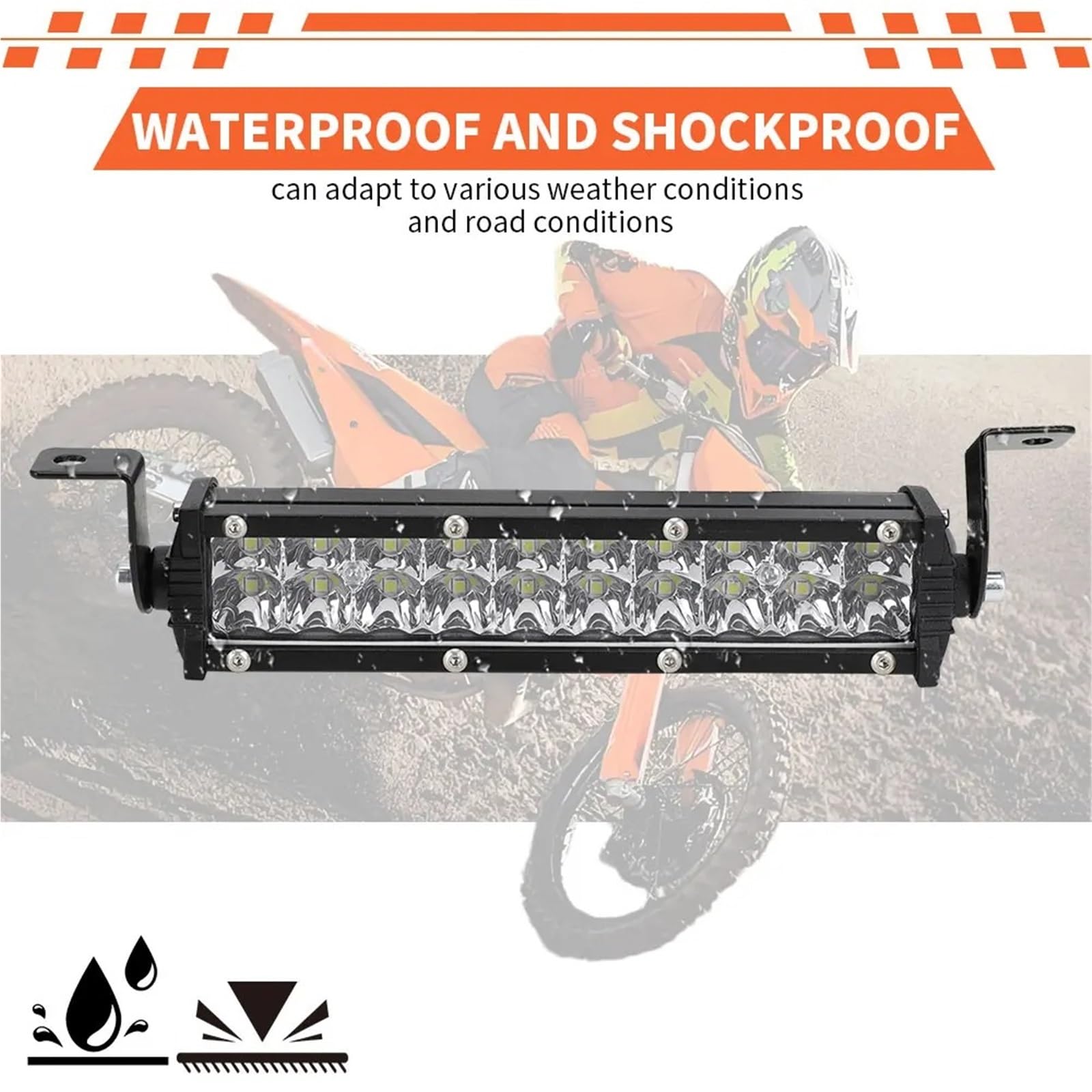 Moto Fari Stradali Spot Light Beam Per CRF XR XC KLX 50cc 80cc 110cc 150cc 250cc Dirt Pit Bike Faro Per Moto