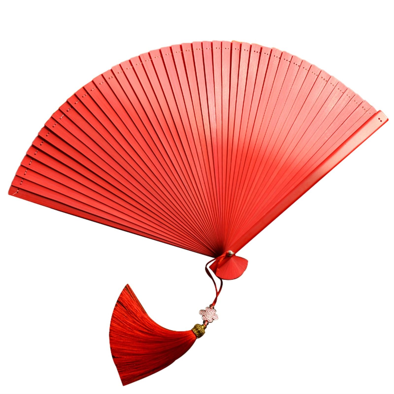 Ventilateurs pliants en bambou style rétro chinois avec gland pour décoration de mariage