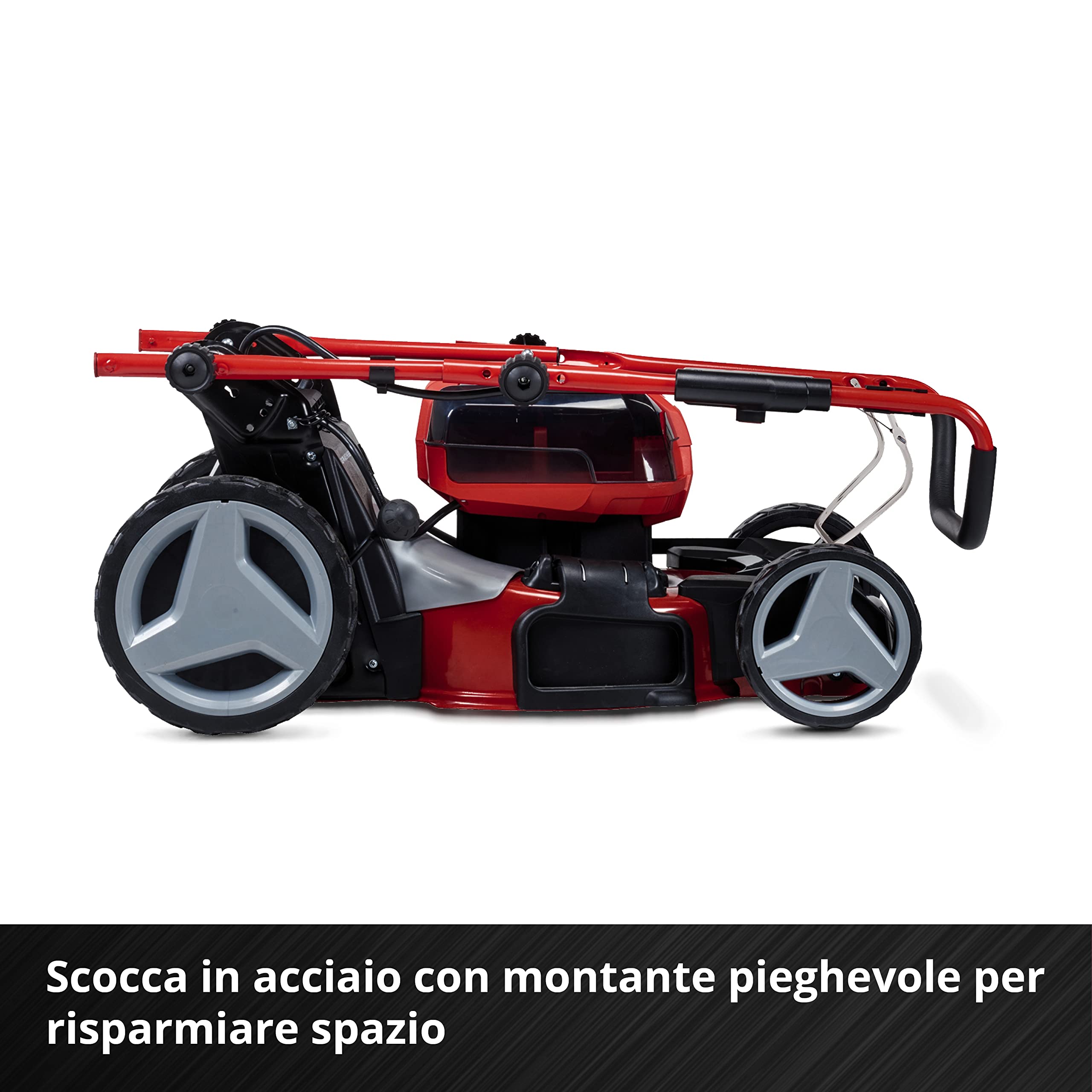Einhell Professional Tosaerba a batteria GP-CM 36/47 S HW Li Kit Power X-Change (36 V, 47 cm larghezza di taglio, 700 m², trazione semovente, Brushless, funzione mulching incl. 4x 4,0 Ah batteries, 2x