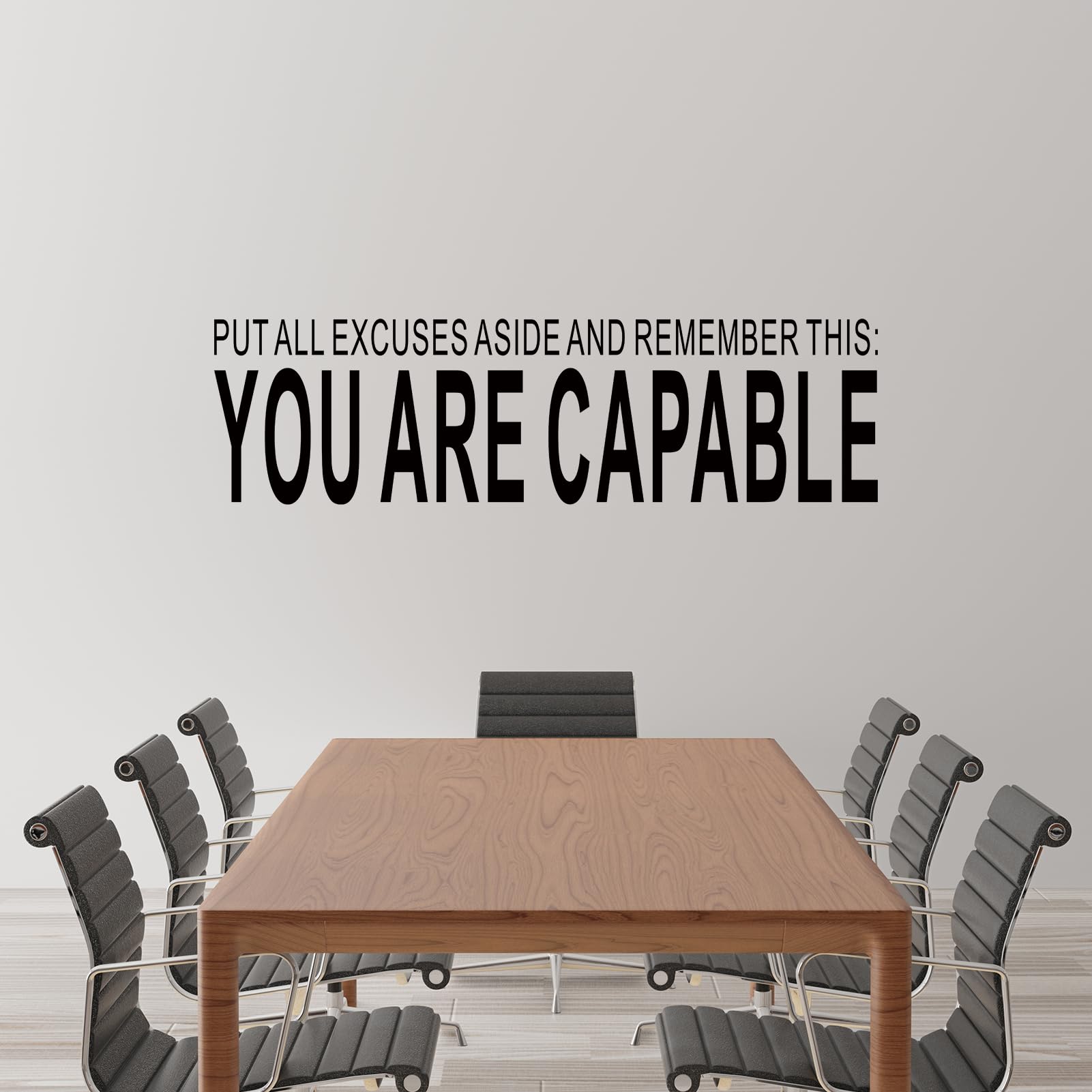 Inspirational Quotes Wall Decals for Office: Gym Motivational Positive Vinyl Art Wall Stickers for Bedroom Classroom School