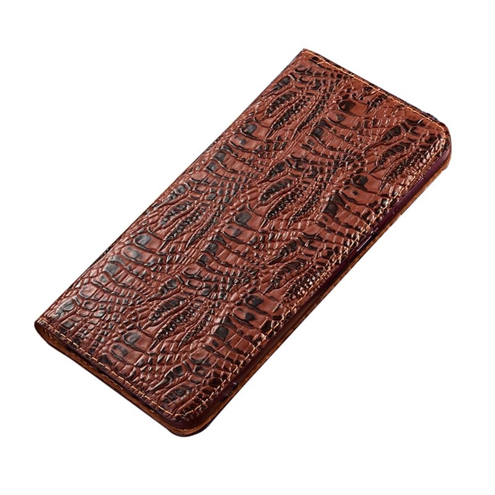 For IPhone 17 Pro Max/17 Pro/17 Air/17, Oryginalna Skórzana Obudowa Z Antypoślizgową Podpórką(Brązowy,17 Pro Max)