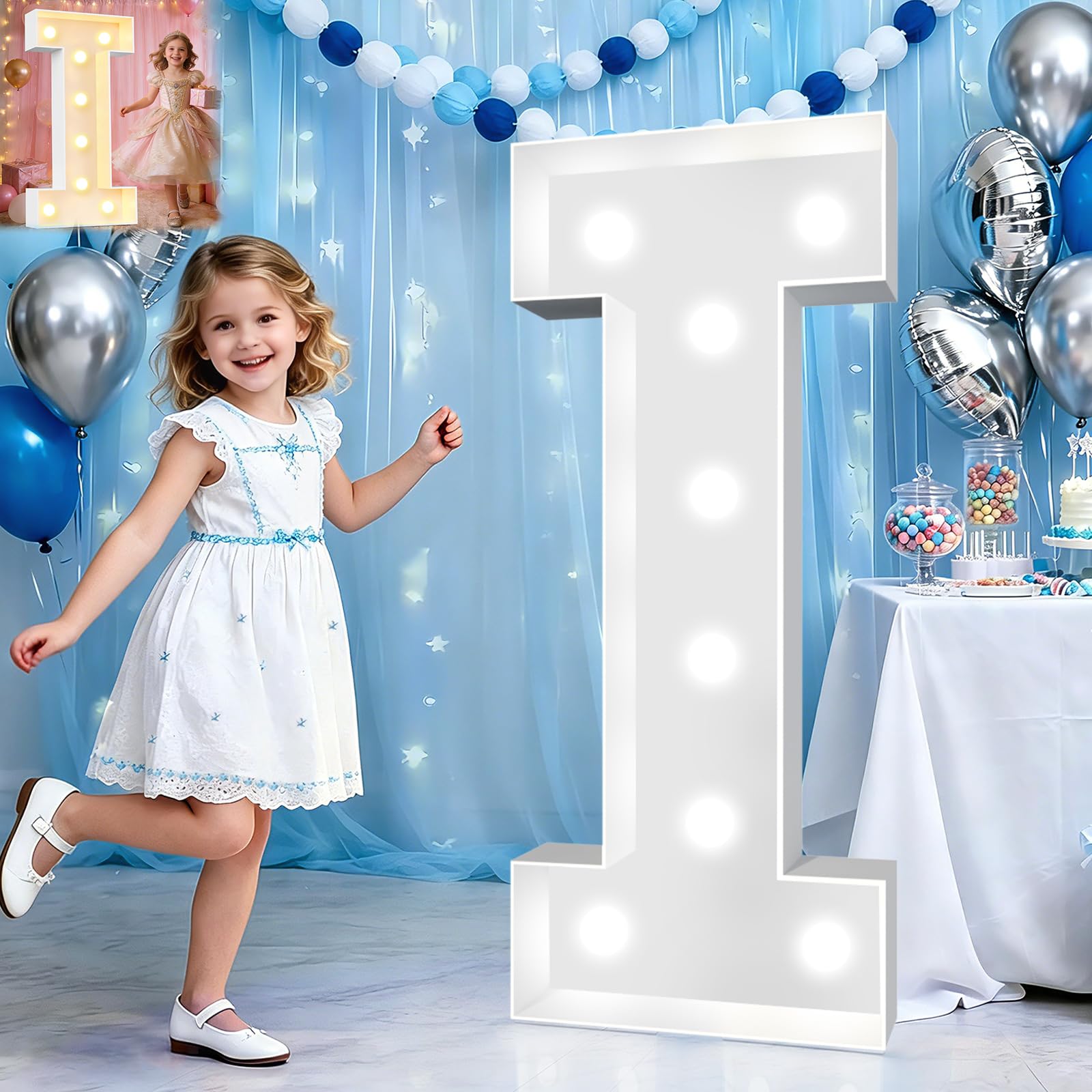 Photo 1 of Pooqla 3 FT Marquee Letter 'I'