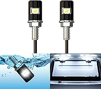 WEIMELTOY Super Bright Waterproof LED License Plate Lights, 12V Screw Bolt Bulbs Cool White for Motorcycle Truck RV ATV Bike (2PCS)