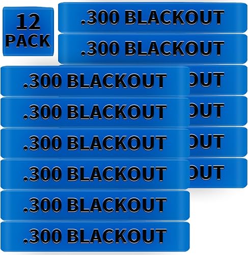 Vista 6 de Paquete de 12 bandas de marcado Miaozhun .300 Blackout Magazine 300 BLK Magazine Calibre Identificación
