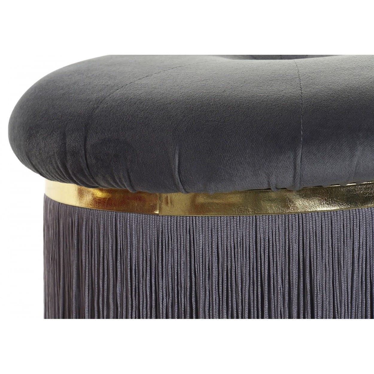 Hogar y Mas REPOSAPIES Velvet Flecos Gold 38CM