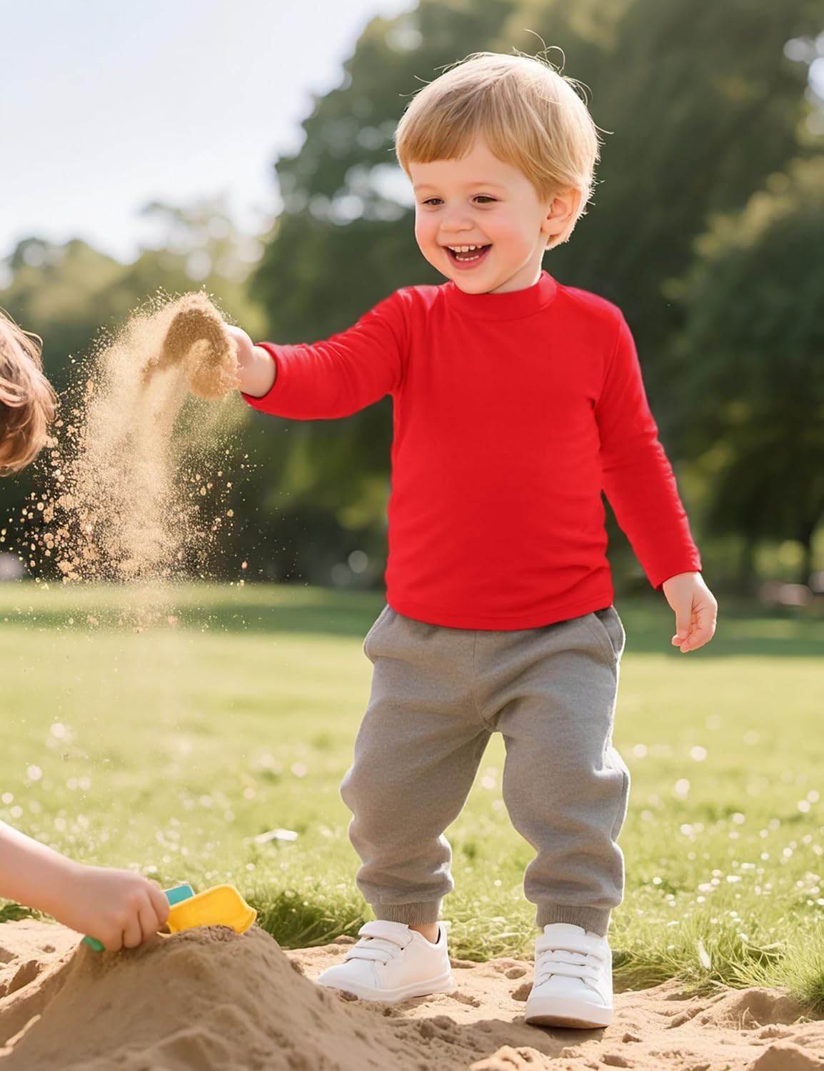 Toddler Boy Turtleneck T-Shirt Baby Boys Thermal Long Sleeve Shirt Cotton Tee Tops Size 18M-5T - Image 7