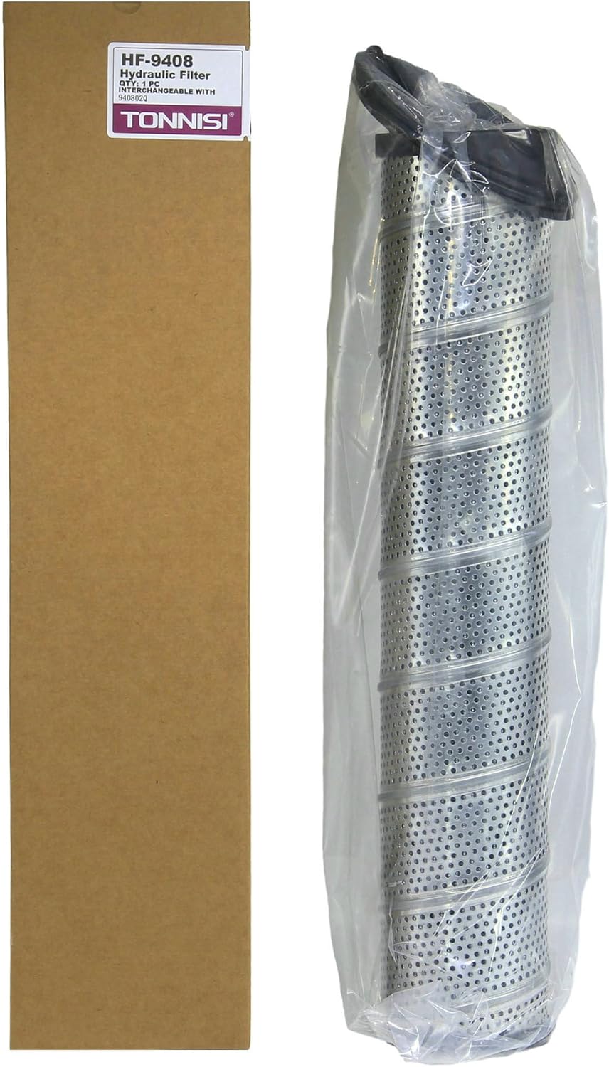TONNIS 940802Q Hydraulic Filter Replaces P581972, 940802 Compatible with Parker RFP 3 Housing Series 10 gpm Max Flow Rate, 200 psi Max Pressure, Synthetic
