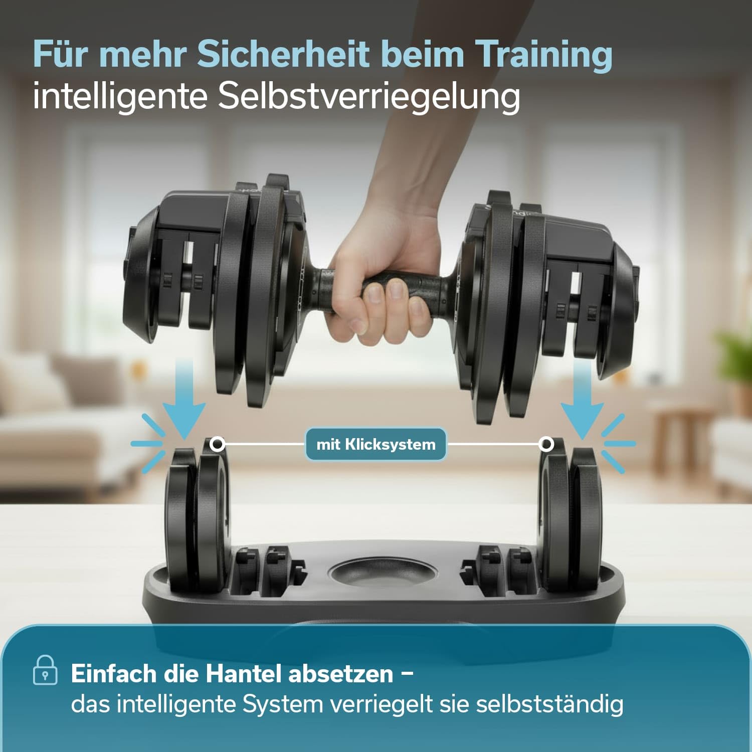 Skandika Hanteln Paino | Manubrio regolabile, set di manubri, pesi da 1,5 a 24 kg, set da 2 manubri, kettlebell, set di pesi, dumbbells, dischi pesi