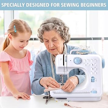 Mini Sewing Machine for Beginners,Electric Stitching Machine, 50X 4 Fabric