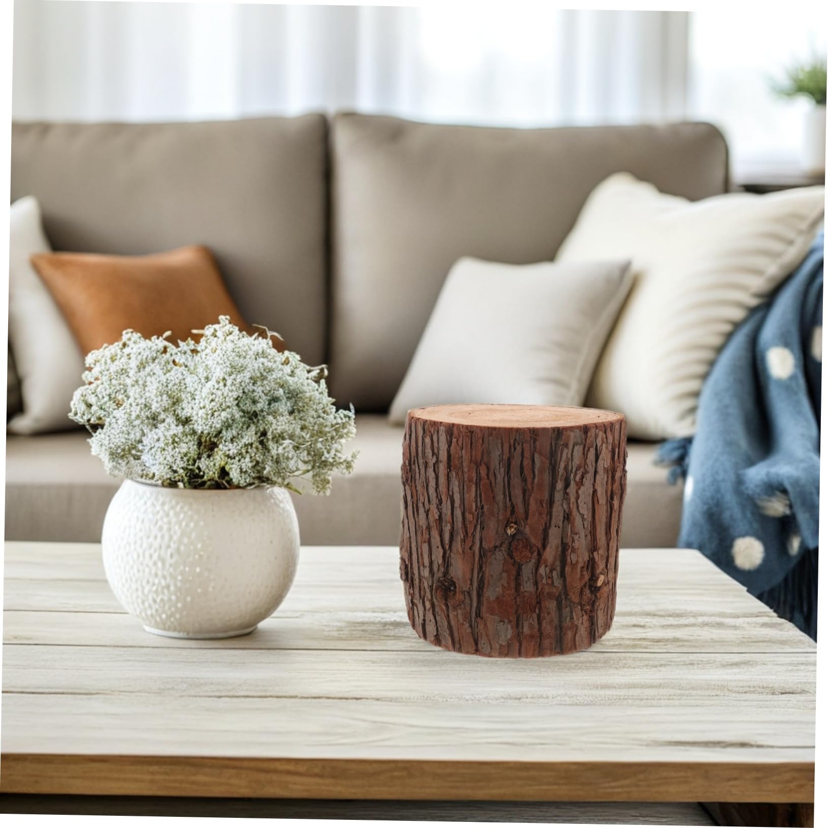Mobestech Ceppo Di Legno Naturale Per Tavolino Da Caffè Base Espositiva Forma Di Tronco d Albero Supporto Per Decorazioni Fai Da Te e Eventi Speciali