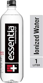 Essentia 1 Liter Bottled Water; 99.9% Pure, Infused with Electrolytes for a Smooth Taste, pH 9.5 or Higher; Ionized Alkali...