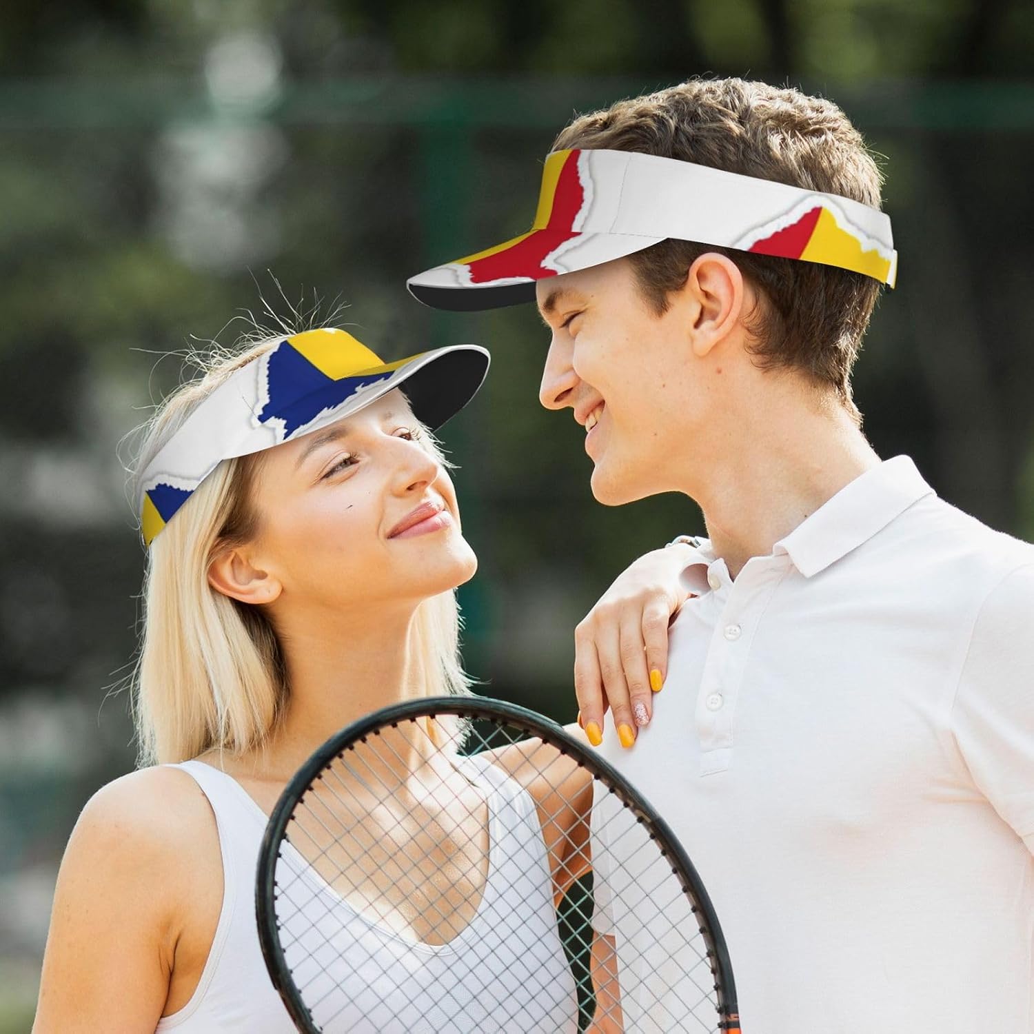 Romania Flag Map Print Sport Sun Visor Hats Adjustable Empty Top Baseball Cap Ball Caps Sun Hat for Women and Men Black