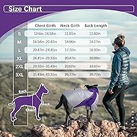 Vista 2 de Lelepet Abrigo de invierno para perro, abrigo impermeable para perros medianos, chaqueta cálida para perro, chaqueta de forro polar reflectante