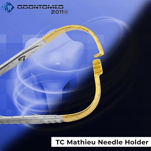 Miniatura 4 de odontomed2011 nuevo O.R grado Premium T/C Mathieu aguja soporte 5.5" con inserciones de carburo de tungsteno instrumentos dentales ODM