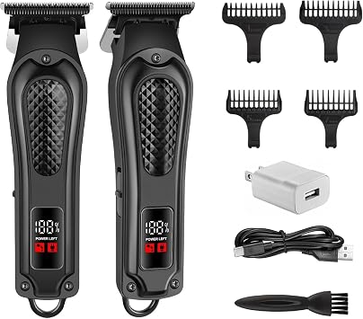 Professional Hair Trimmer for Men, Cordless Rechargeable Haircutting Machine Clipper for Beard, Neck, Sideburns, Sharp