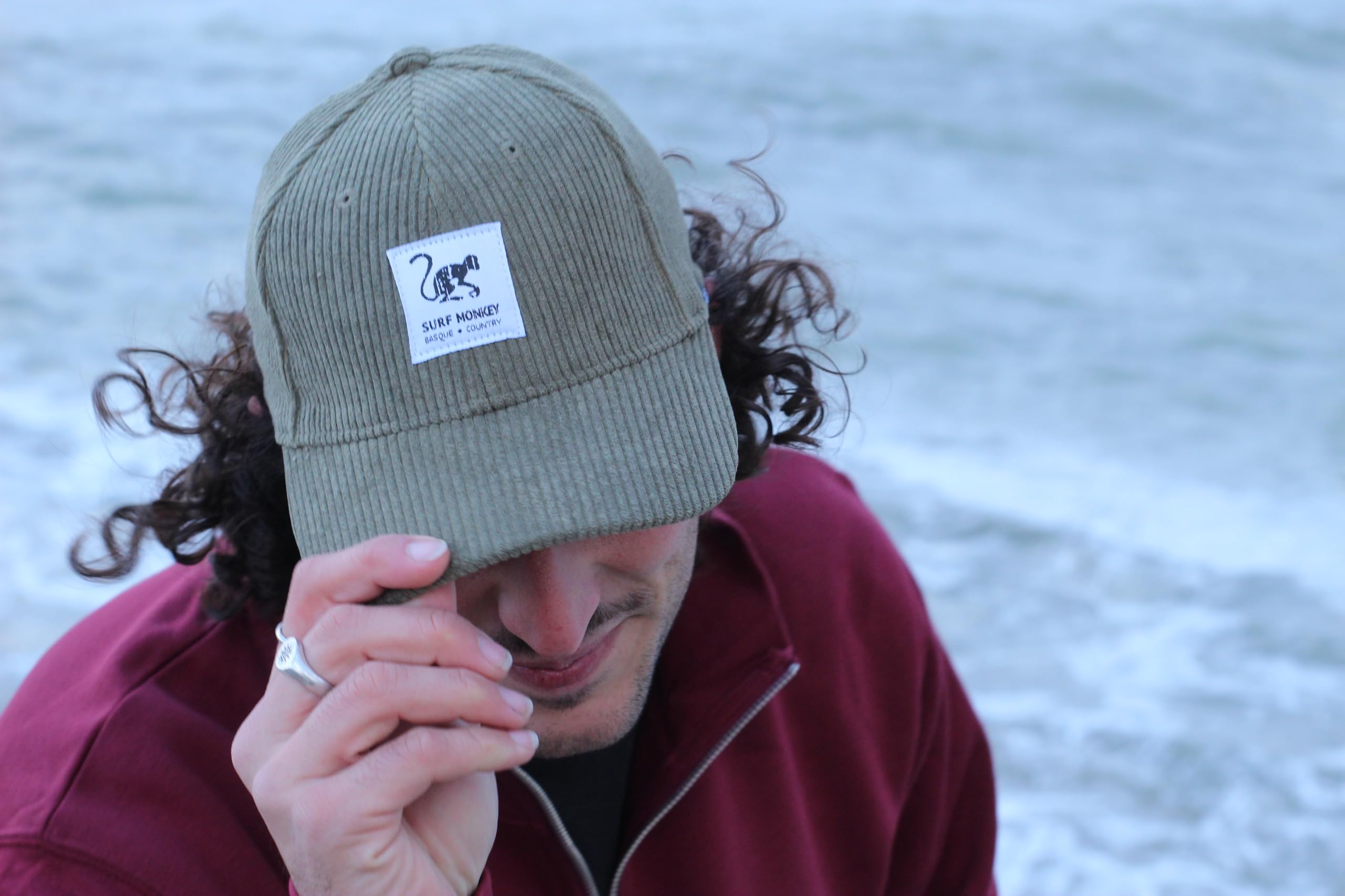 Surf Monkey Gorra Classic - Gorra Dad de Pana sin Estructura - poliéster Reciclado Pet