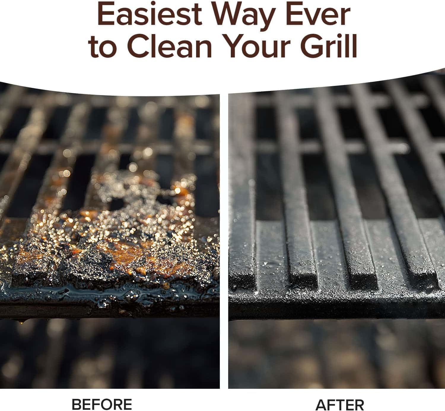 Horsepower Bull Shot BBQ MAX Pro Super-Concentrated Foaming Grill Cleaner, AS SEEN ON TV, Made in USA, Shake, Point & Spray, Emulsifies Grease & Char on Grills, Stove Burners, Drip Pans & More