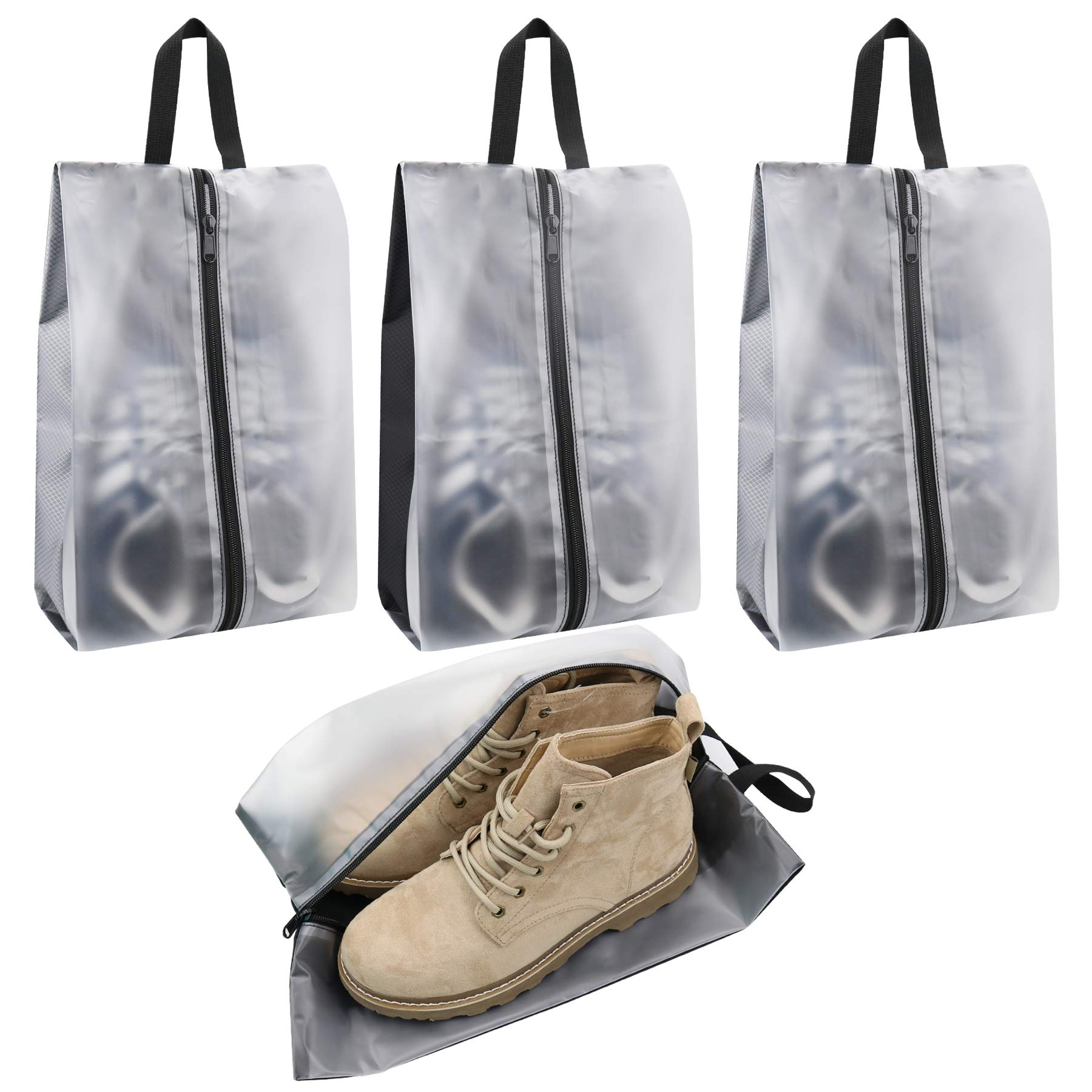 Bolsas de zapatos de viaje impermeables organizador calzado portatil 8