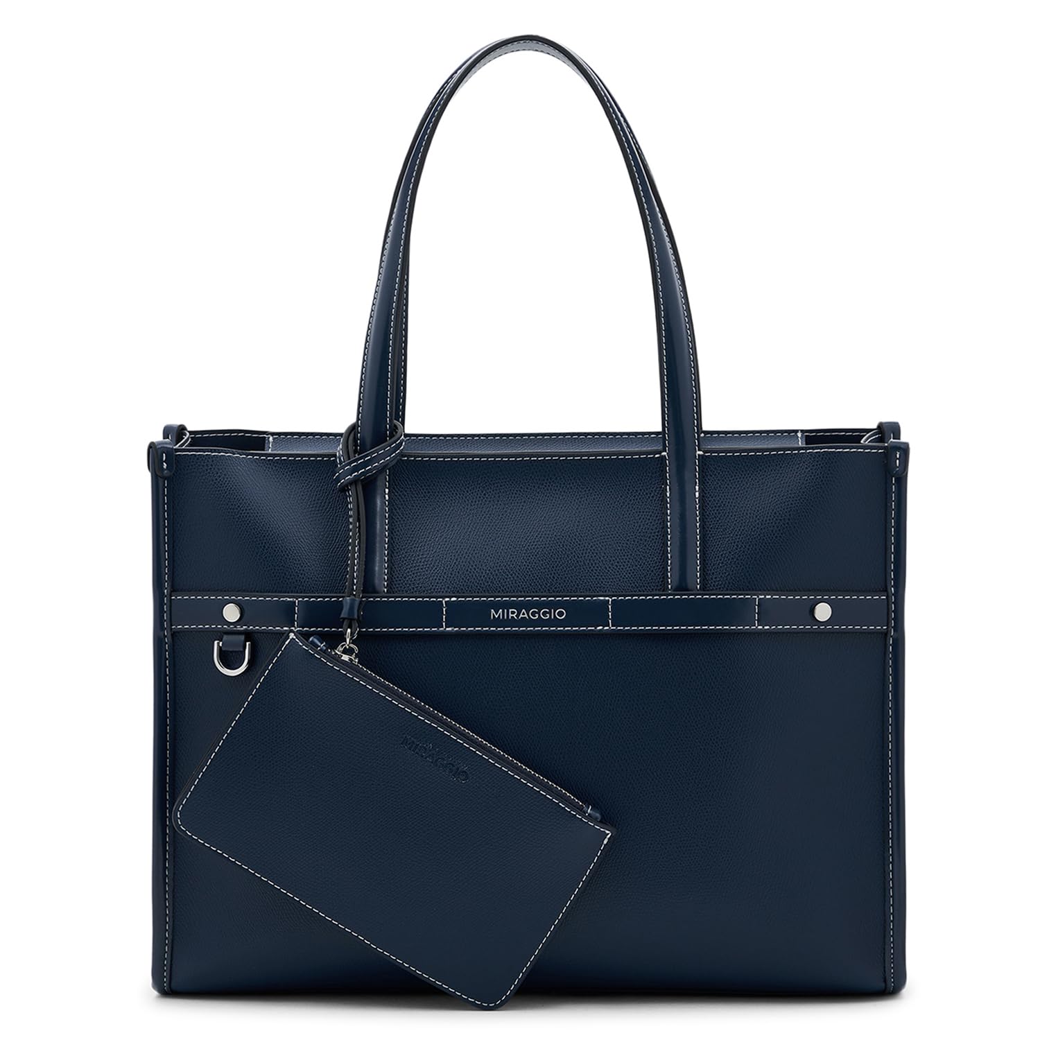 miraggio Marcy Solid Tote Bag for Women with Detachable Pouch Pocket-picture-13