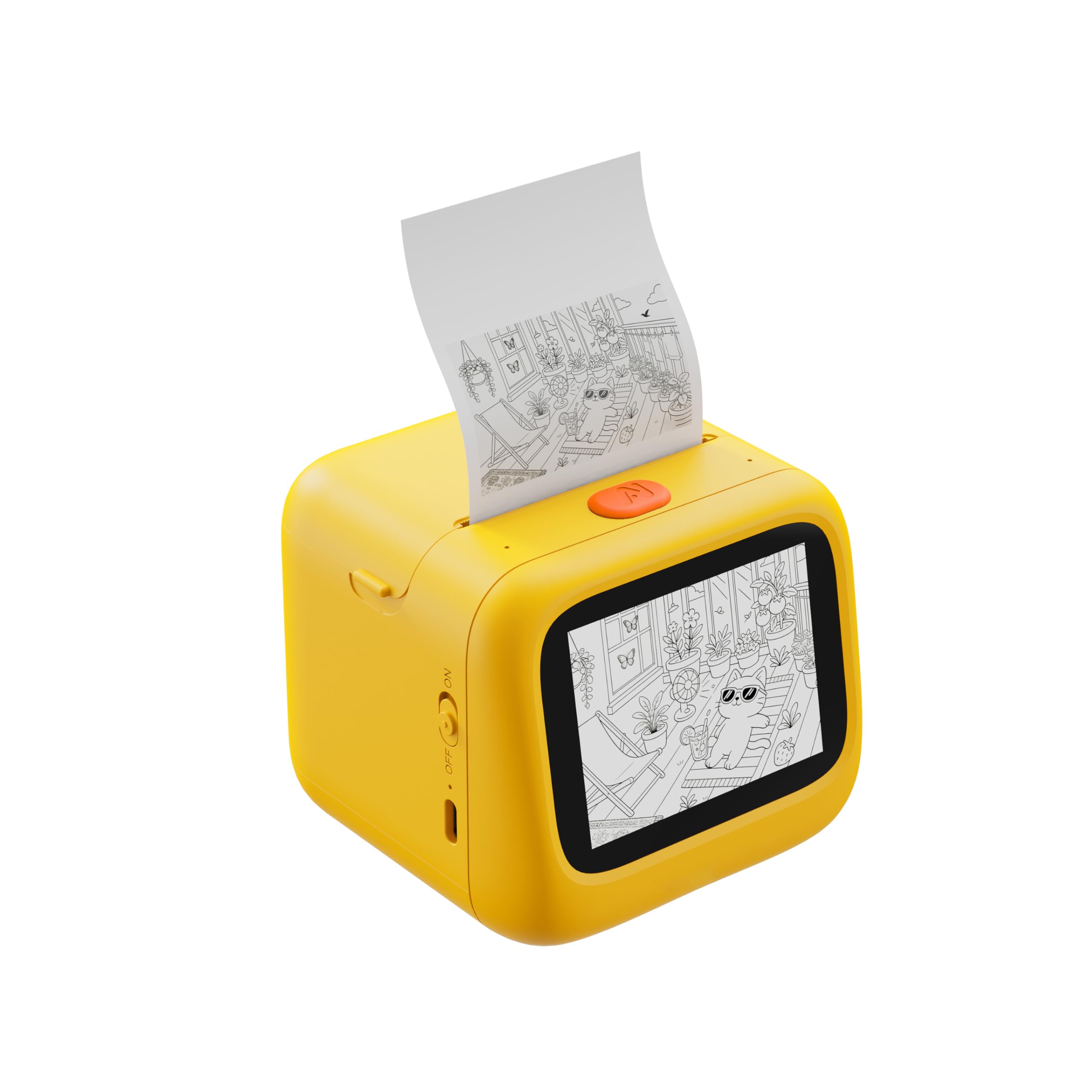 AI Voice Sticker Maker per bambini, mini stampante termica senza inchiostro con 6 modalità artistiche, macchina adesiva personalizzata vocale a immagine, stampante portatile per etichette fai da te