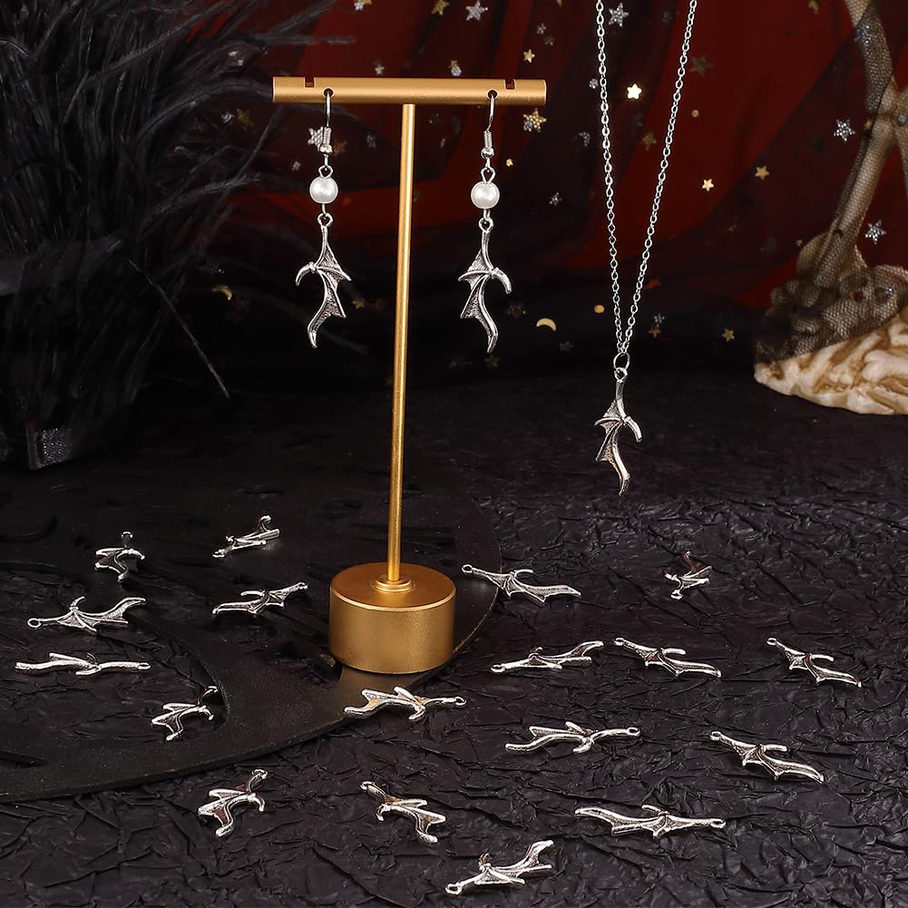 24 Breloques Chauve-souris Gothiques En émail Noir - Pour Bijoux DIY, Décoration Halloween - 3 Styles Différents