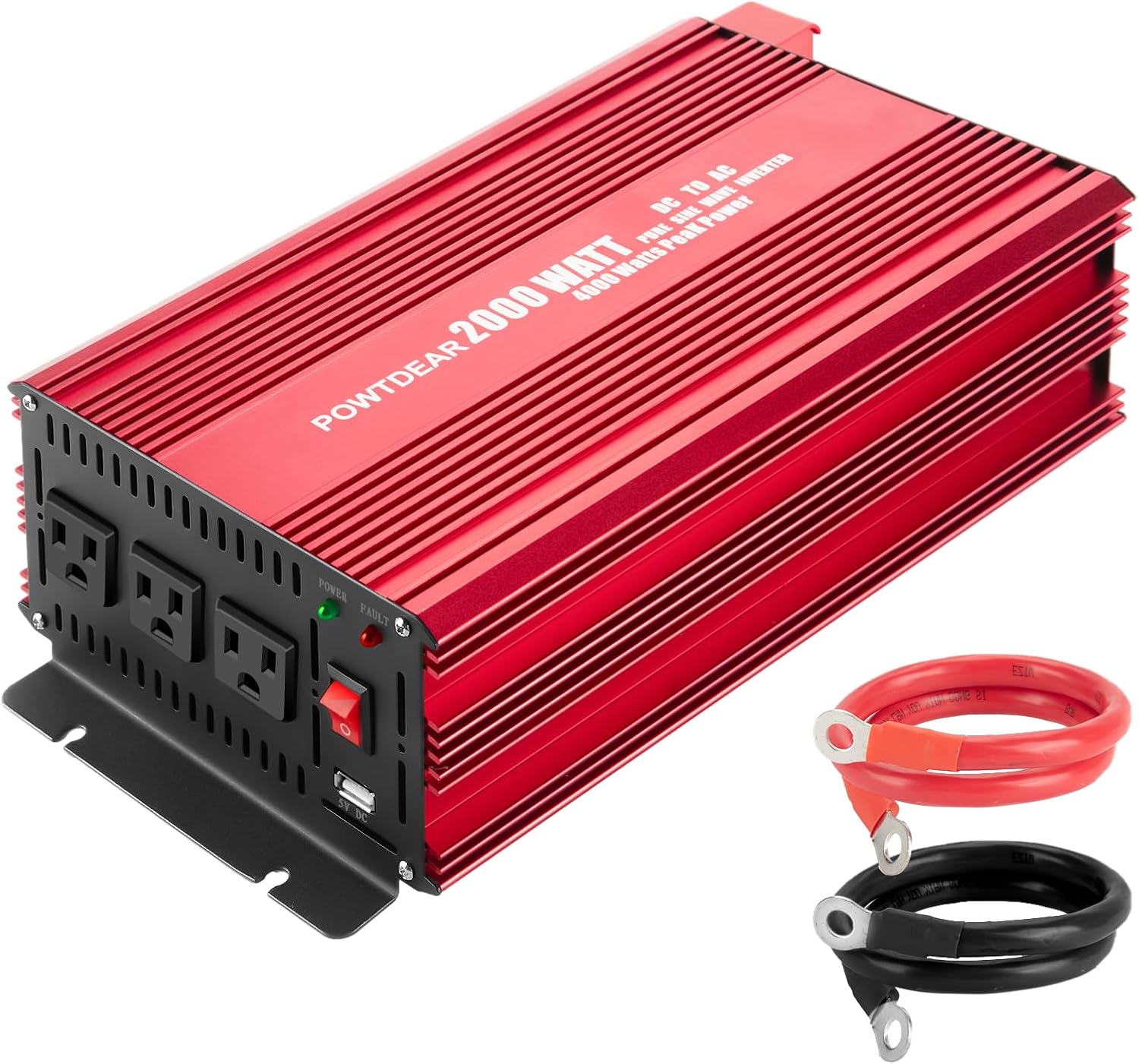 POWTDEAR Pure Sine Vane Power Inverter