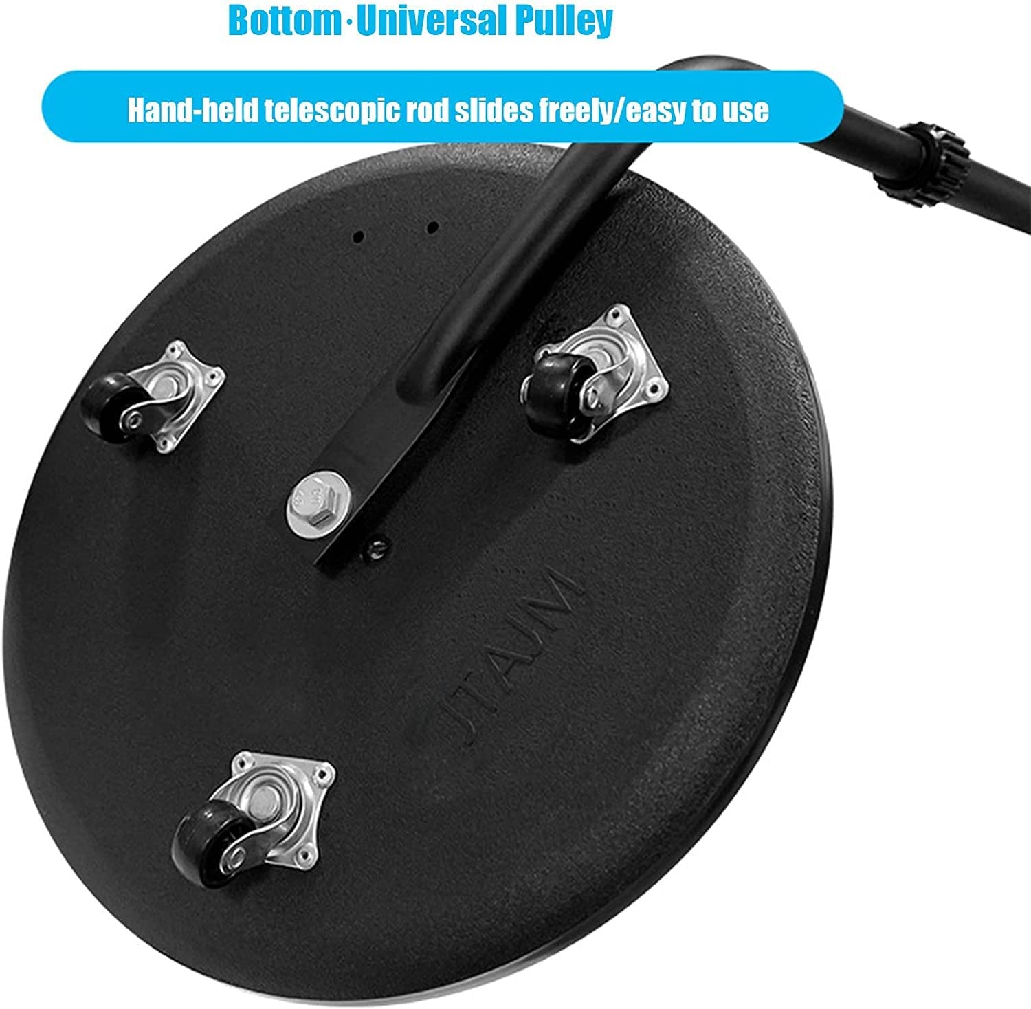 Espejo De Inspección para Vehículos, Espejo De Inspección Inferior con Ruedas Y Luces Led, Varilla Telescópica Ajustable De 50 A 100 Cm, para Control De Seguridad De