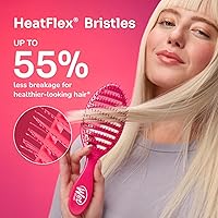 Vista 6 de Wet Brush Cepillo para Cabello de Secado Rápido, Morado, Diseño Ventilado y Cerdas Suaves HeatFlex, Seguro para Secado con Secador, Mango Ergonómico