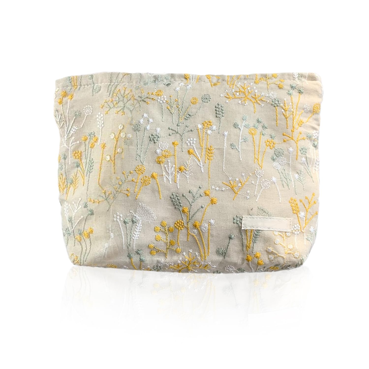 1 Piece Embroidered Cosmetic Bag, Ele Cosmetic Bag, Retro Cosmetic Bag, Floral Cosmetic Bag, Portable Storage Bag