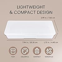 Vista 2 de Beauticom Personal Box Storage Case for Professional Manicurist Nails Pedicure (Large Size) (4 Pieces, FROSTED)