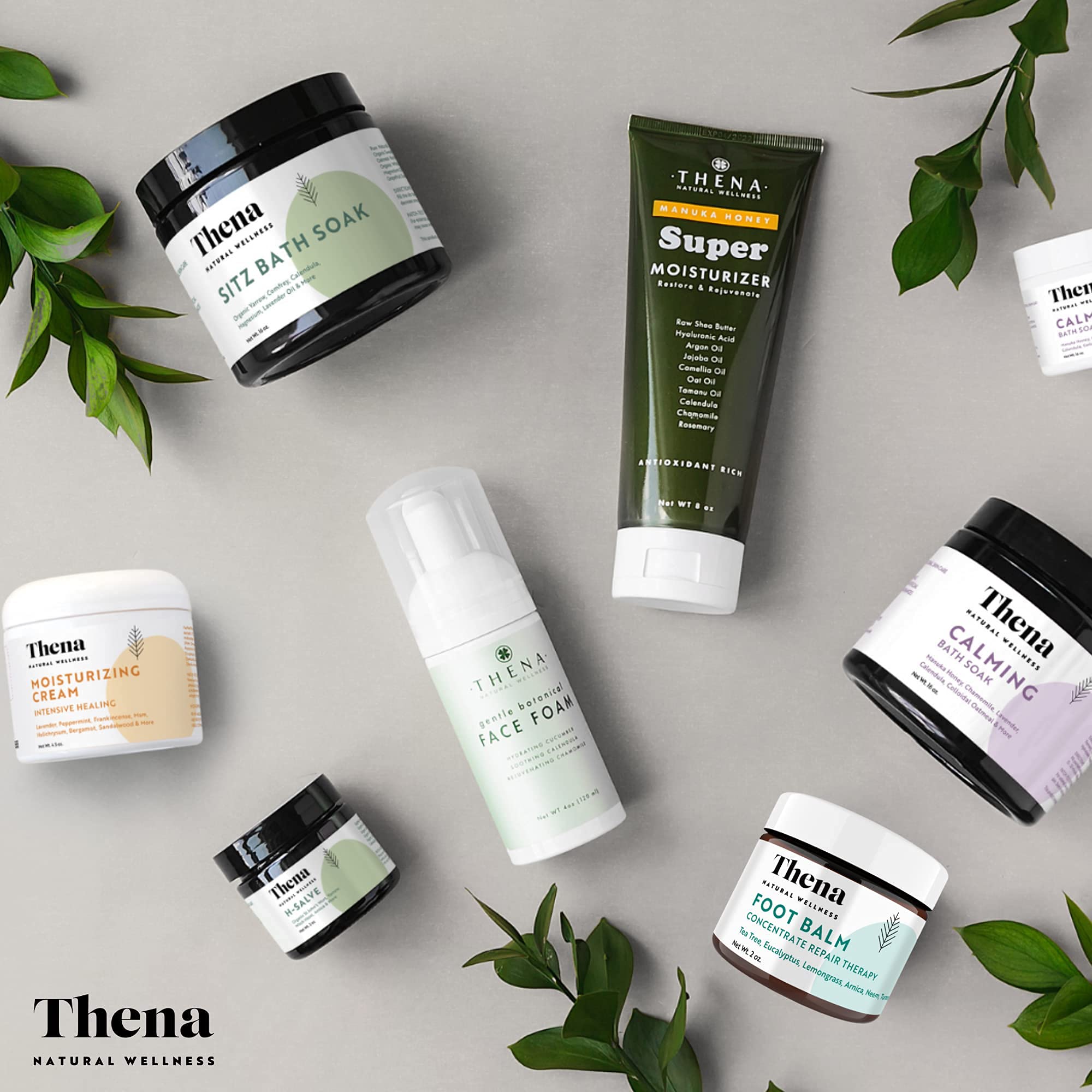 THENA Intensive Healing Cream for Eczema Treatment Scalp Psoriasis Dry Itchy Skin Rosacea Rashes