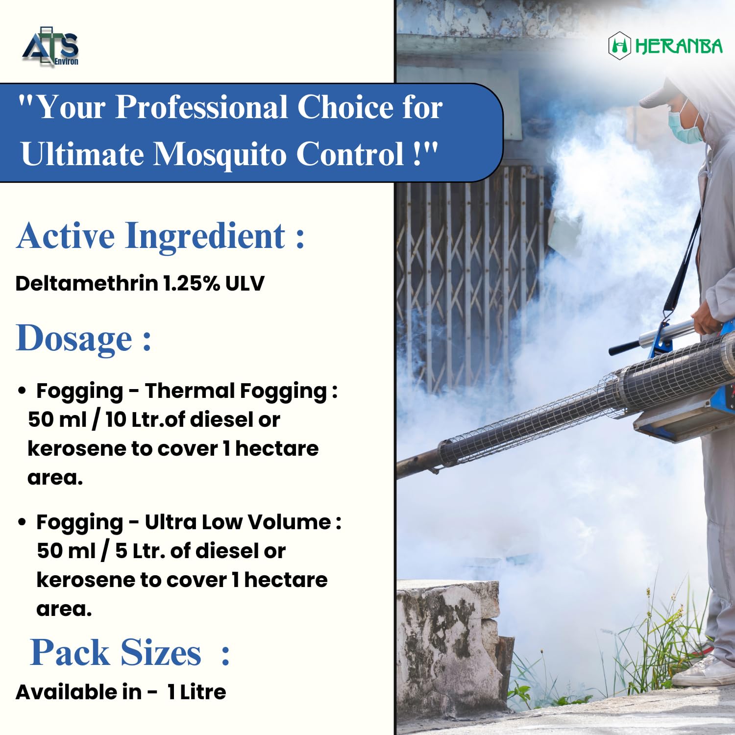 Heranba Delfog For The Control Of Mosquitoes Through Thermal Fogging- 1L - Image 4 thumbnail