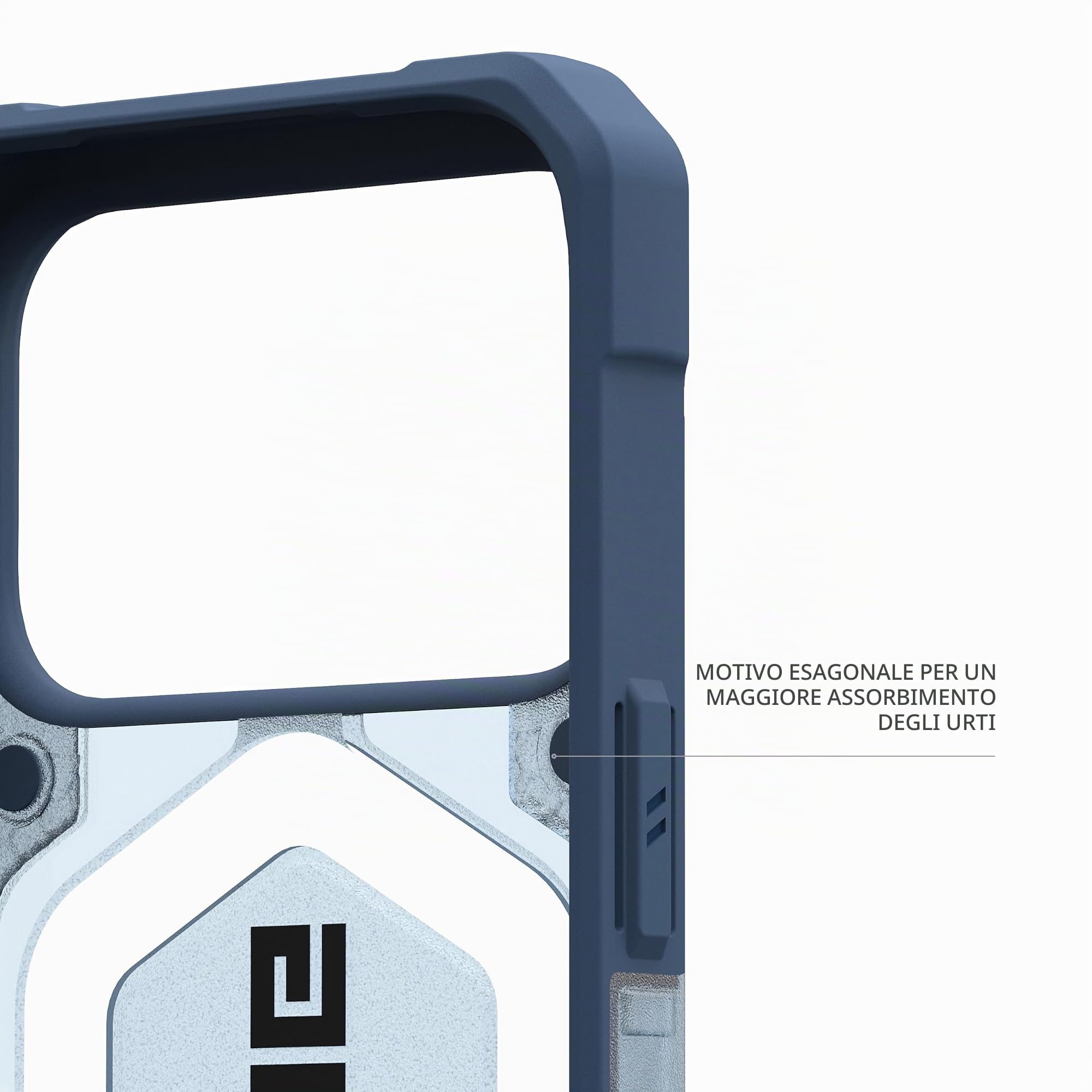 Urban Armor Gear Pathfinder MS Custodia + Cordino iPhone 17 Pro | Perfetta aderenza | Resistenza alle cadute di 5,4 m | Modulo magnetico | Bordi rialzati | Tutte le porte accessibili