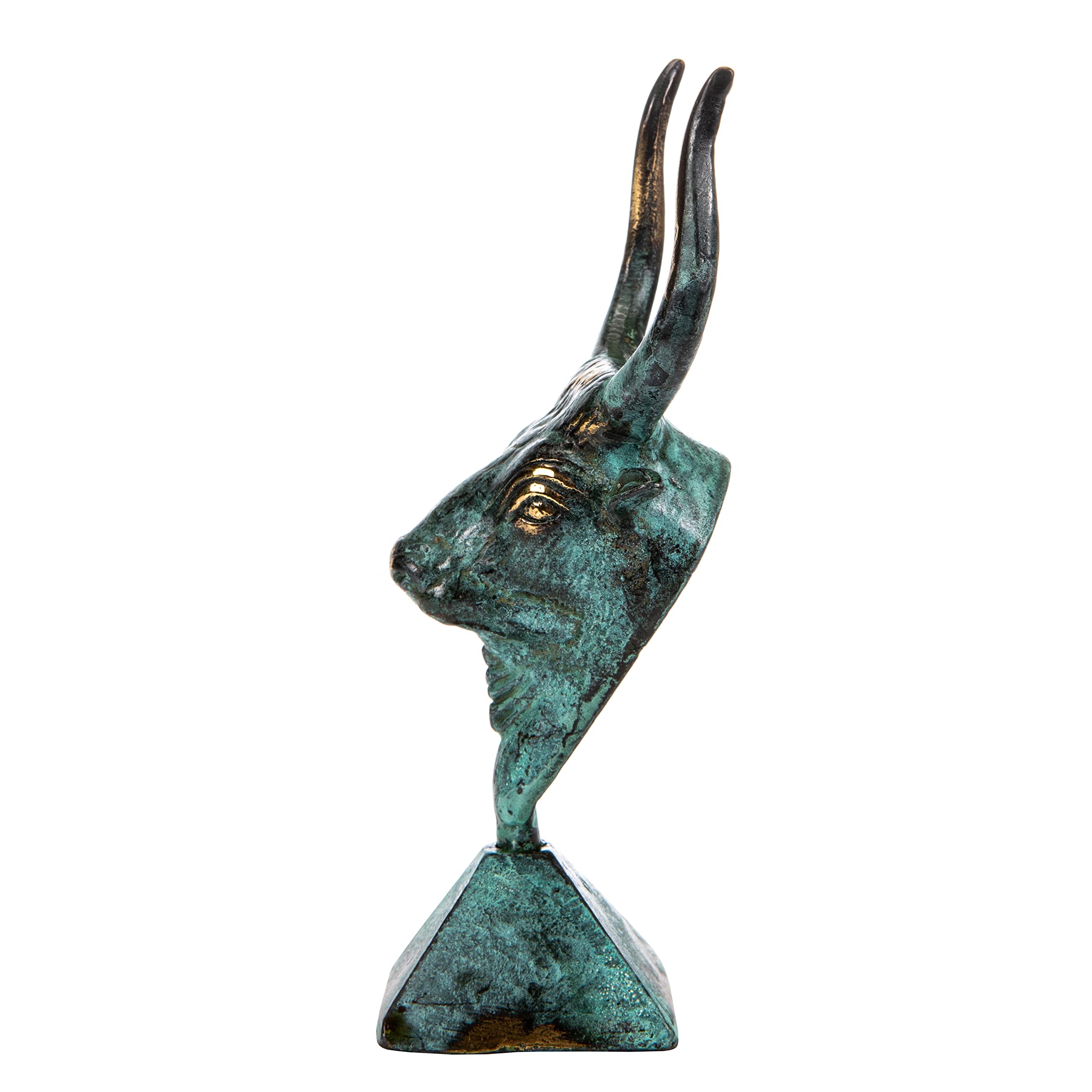 Minotaur Antigua Mitología Griega Cabeza Toro Estatua Bronce Figura 5.5 pulgadas