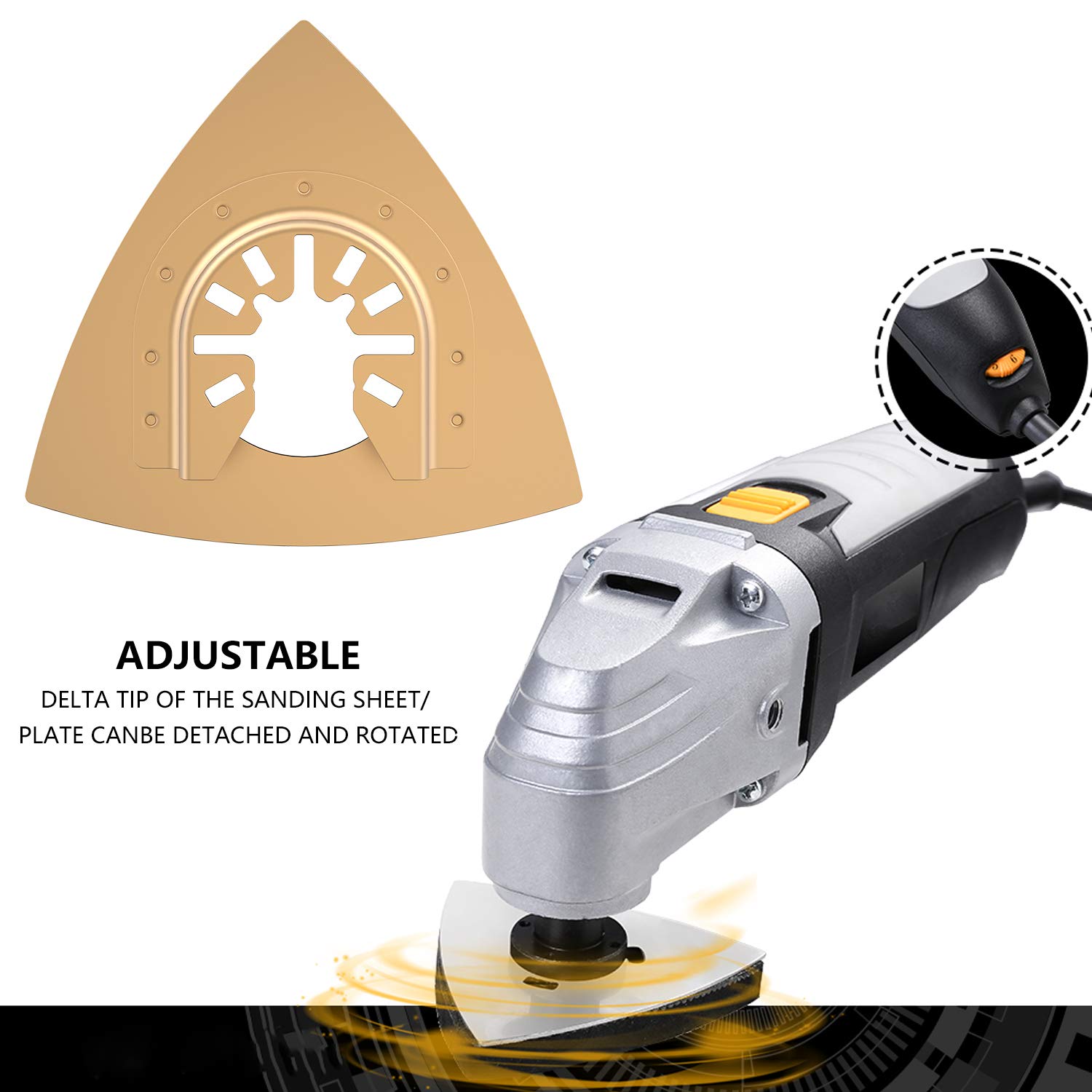 8pcs Lama per sega oscillante universale in carburo accessori per strumenti oscillanti multifunzione lama per sega oscillante Beton per piastrelle in plastica marmo cemento