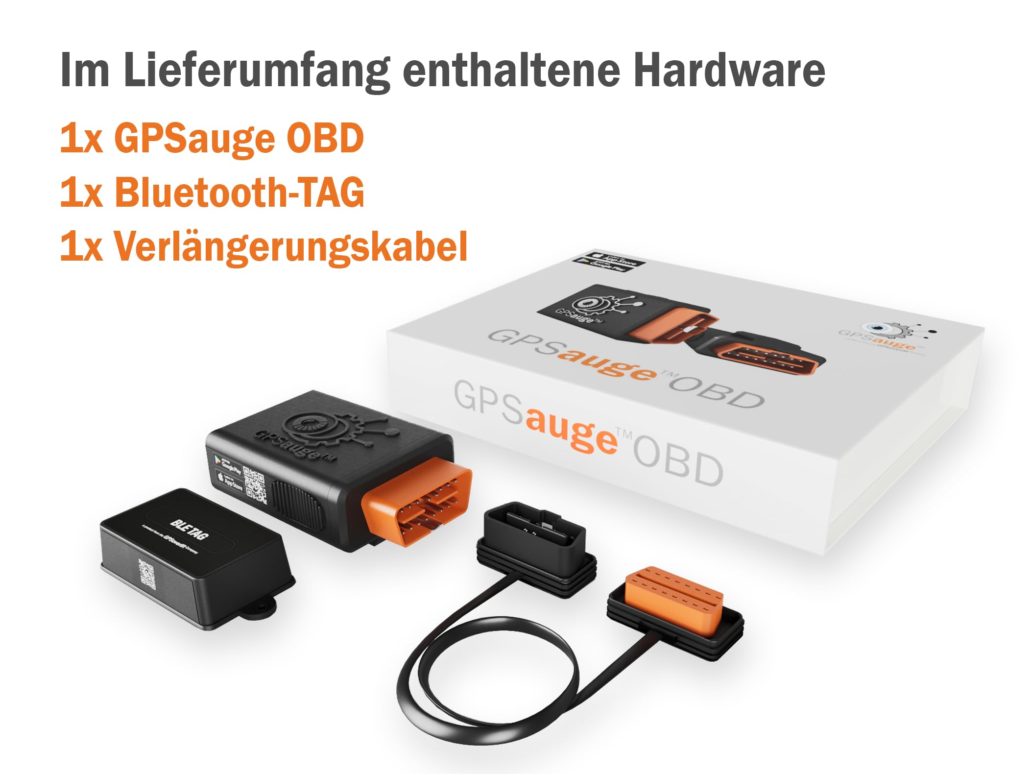 OBD: GPS Telematik-Tracker inkl. 1 Jahr Lizenz, sofort einsatzbereit! Für Ortung + Objekterkennung + Telemetriedaten + elektronisches Fahrtenbuch mit Fahrer App + Fuhrparkmanagement Software