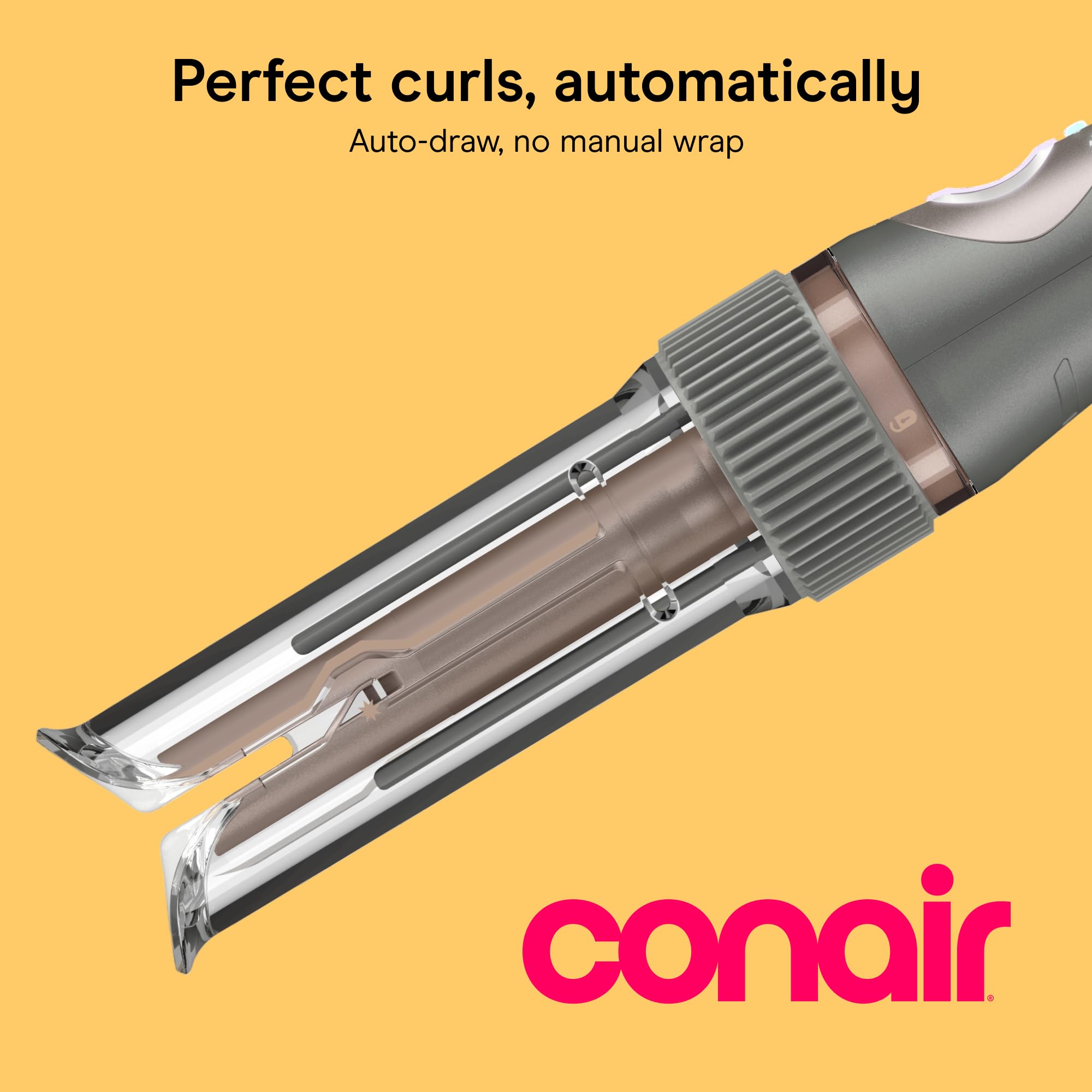 INFINITIPRO BY CONAIR Tajna automatyczna lokówka - beczka 3/10.2 cm - lokówka do włosów do wszystkich rodzajów włosów i długości - podwójne napięcie do podróży po całym świecie