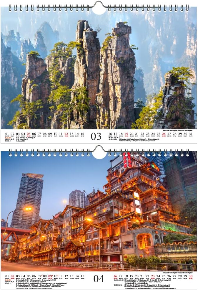 Reisezauber China DIN A4 Calendar for 2023 China City and Country - Soul Magic, multicoloured - Image 4