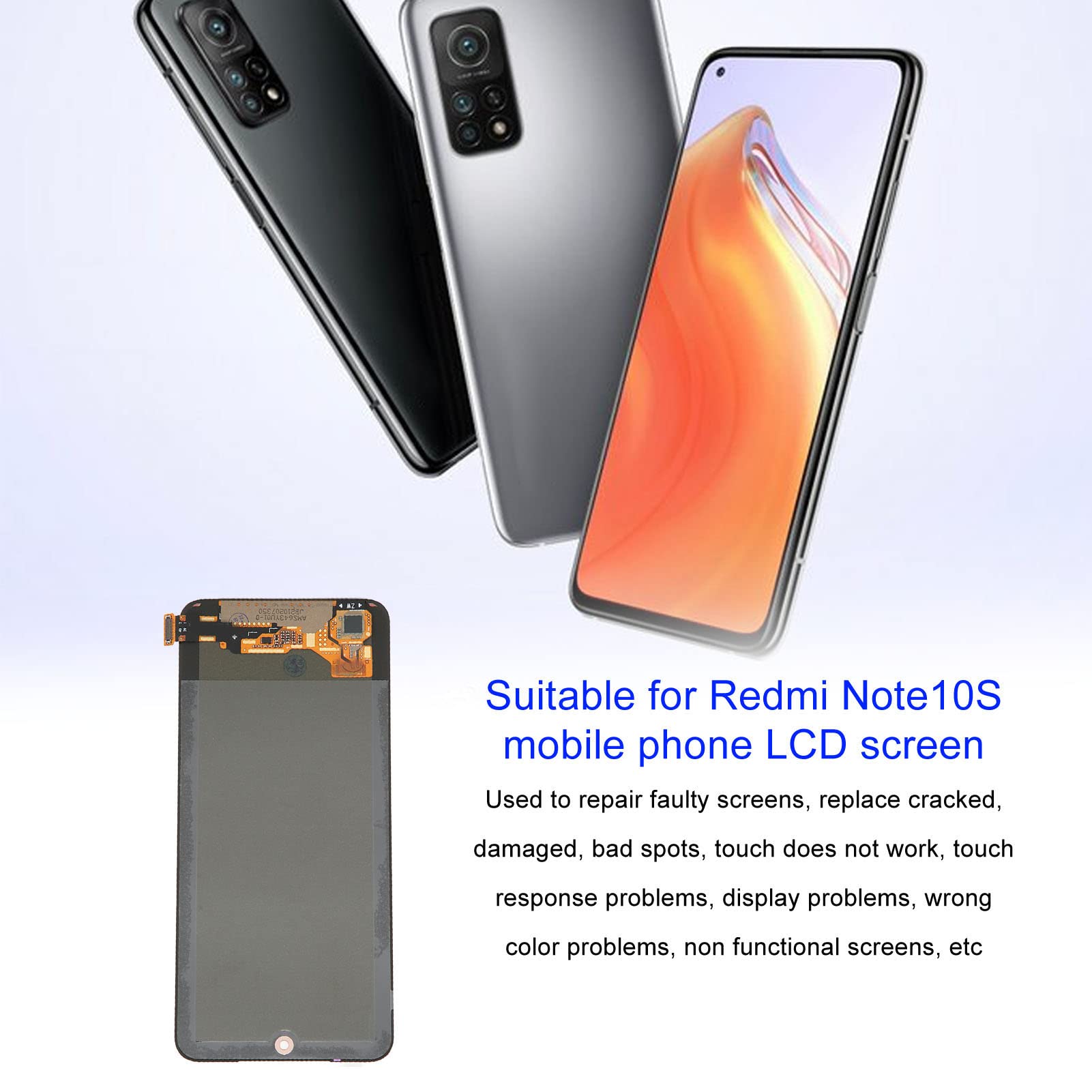 Zespół Digitizera Ekranu LCD Telefonu Wysokiej Jakości Zamiennik Wyświetlacza do Telefonu Komórkowego Note10S