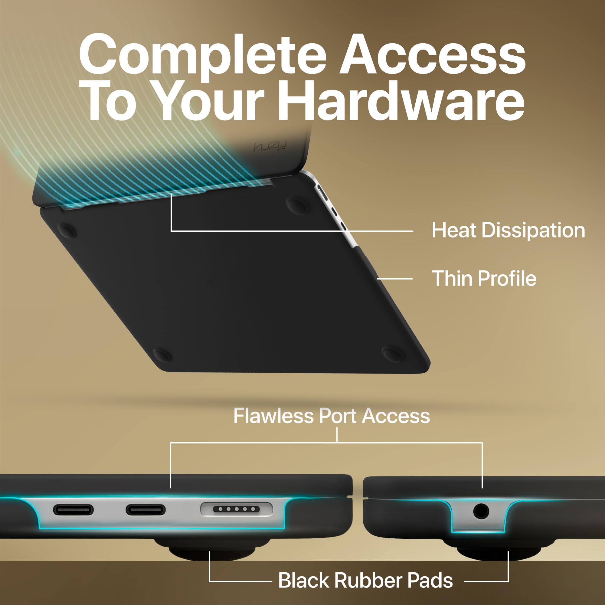 Amazon.com: Kuzy for MacBook Air 13 inch Case 2020 M1, 2021 2018