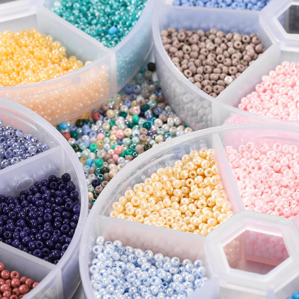 Lot De 10 Perles En Pâte De Verre Rose 6/9mm - Pour Création De Bijoux, Perles D'eau Douce