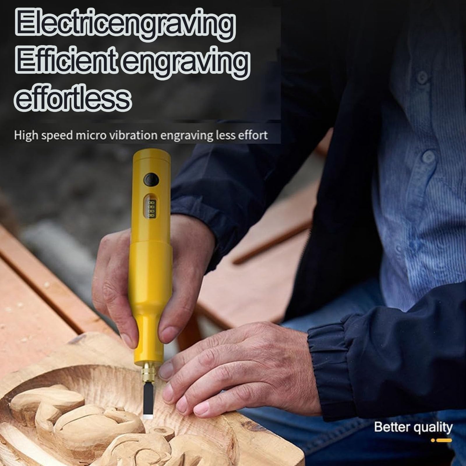 Elektrisches Holzschnitzwerkzeug, Tragbarer Elektromeißel Mit 20 Austauschbaren Klingen, USB-aufladbar, Schnelles Aufheizen, Für Holzbearbeitung, Bildhauerei, Bonsai Und DIY-Bastelarbeiten