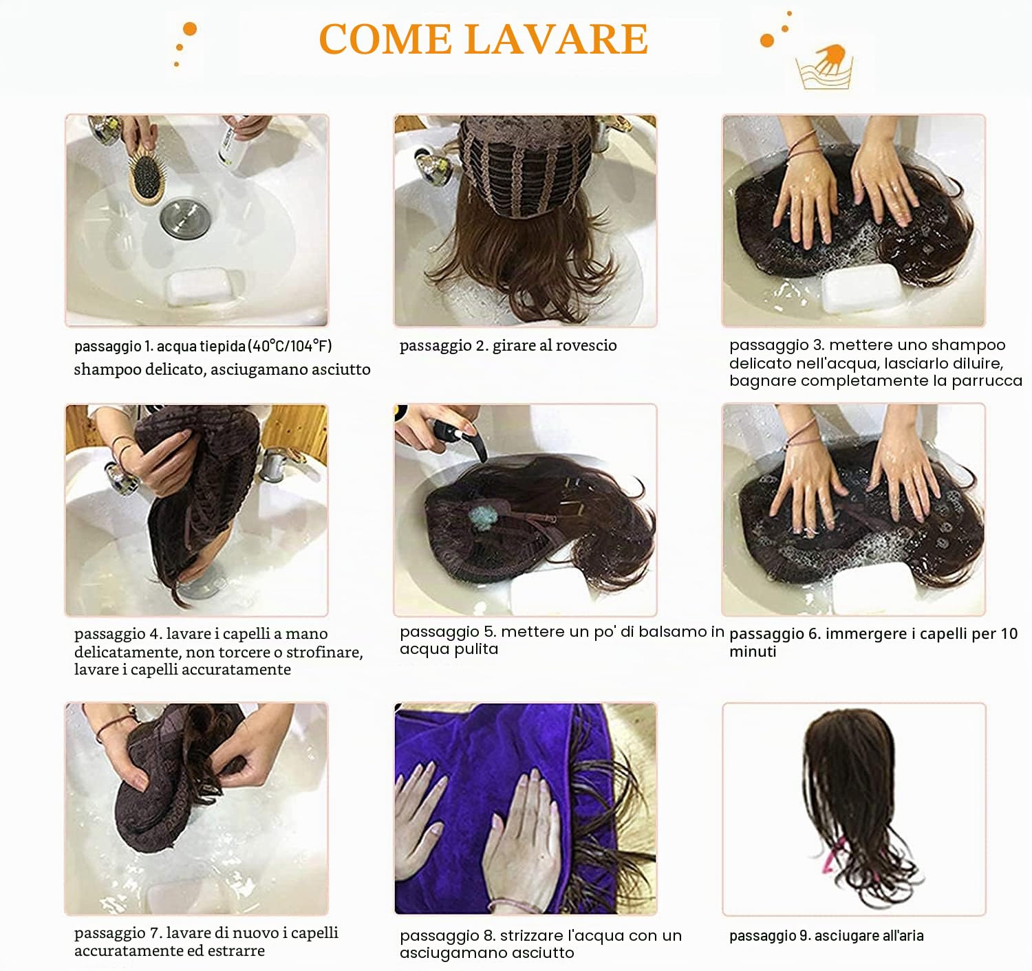 Esmee Parrucche Lunghe Ondulate Marrone Scuro per le Donne Natuaral Capelli Sintetici Resistenti al Calore Parrucca Brunette per Uso Quotidiano Cosplay Party